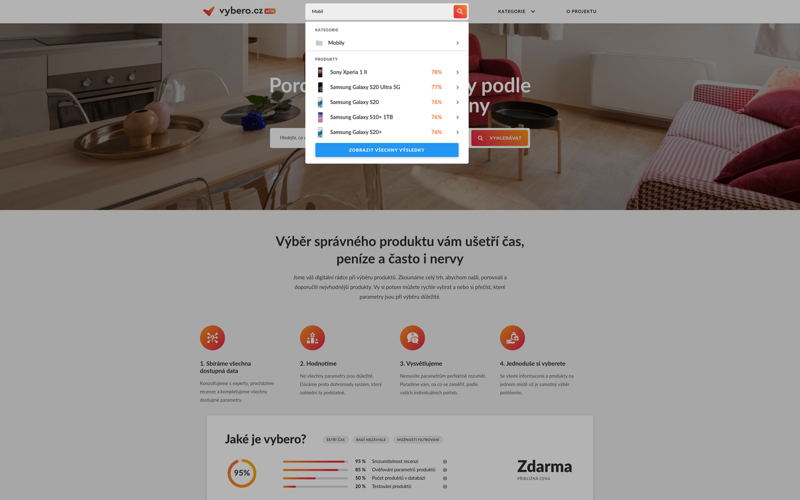 Vybero screen 3