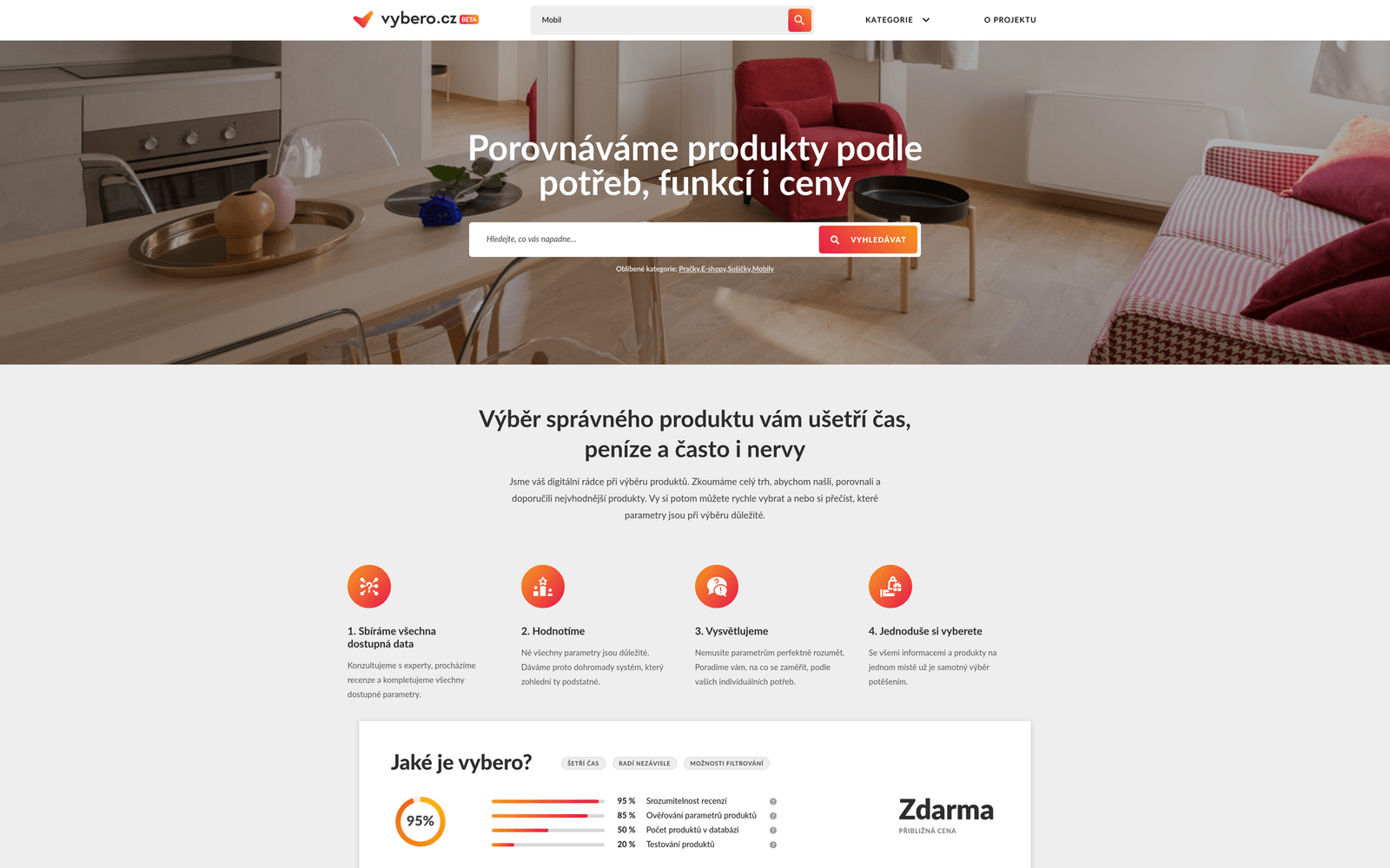 Vybero screen 1