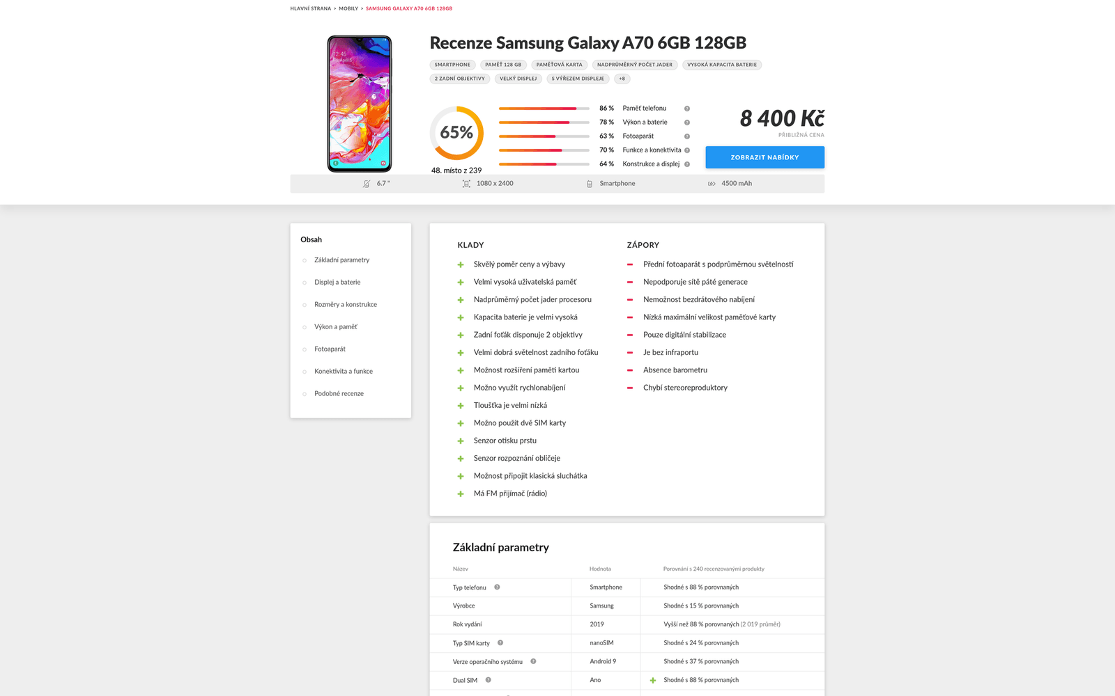 Vybero screen 6