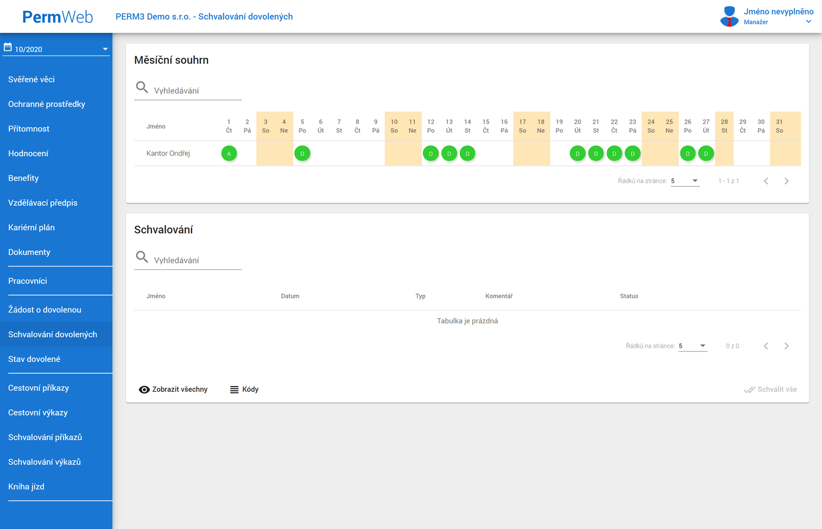 PermWeb screen 1