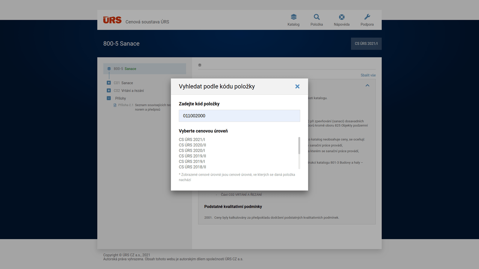 ÚRS screen 4
